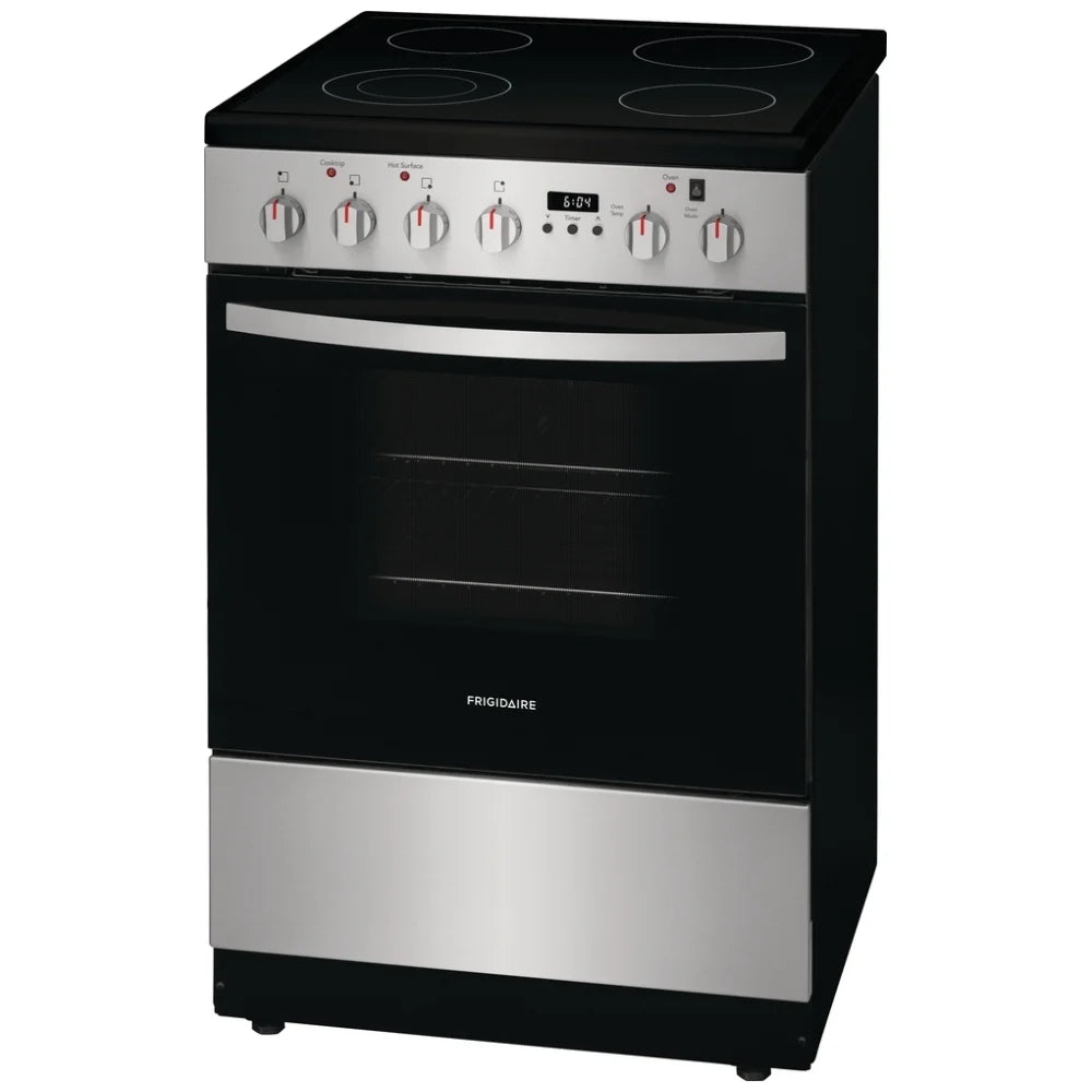 Electrolux FCFE242CAS Front Control Electric Range with 5.4 cu. ft. capacity, ceramic glass cooktop, and advanced cooking features for precision and efficiency