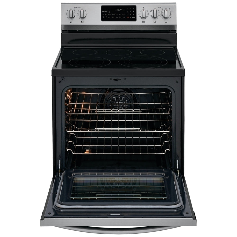 Frigidaire Gallery GCRE306CAF 30" Freestanding Electric Range with Air Fry – Stainless Steel