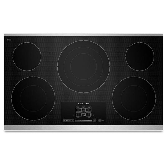 KitchenAid Cooktop, 36 inch Exterior Width, Electric Cooktop, 5 Burners, 3000W