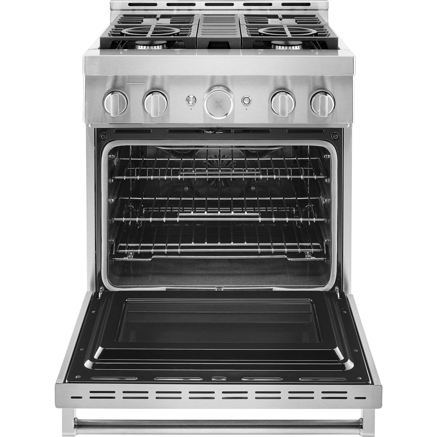 KitchenAid 30 Inch Smart Commercial-Style Gas Range with 4 Burners KFGC500JSS