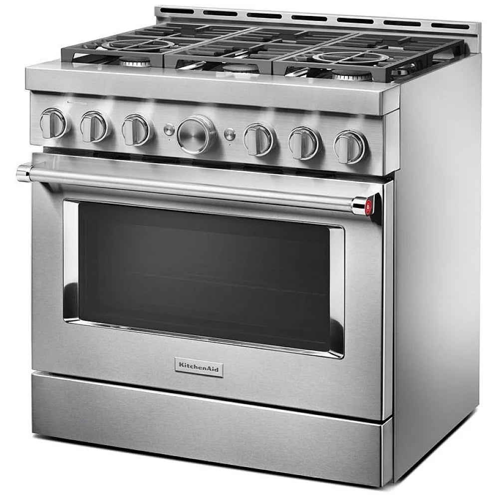 Powerful 20,000 BTU dual-flame burners in use, providing high heat for cooking with precision, ideal for searing, sautéing, and simmering on a freestanding gas range.