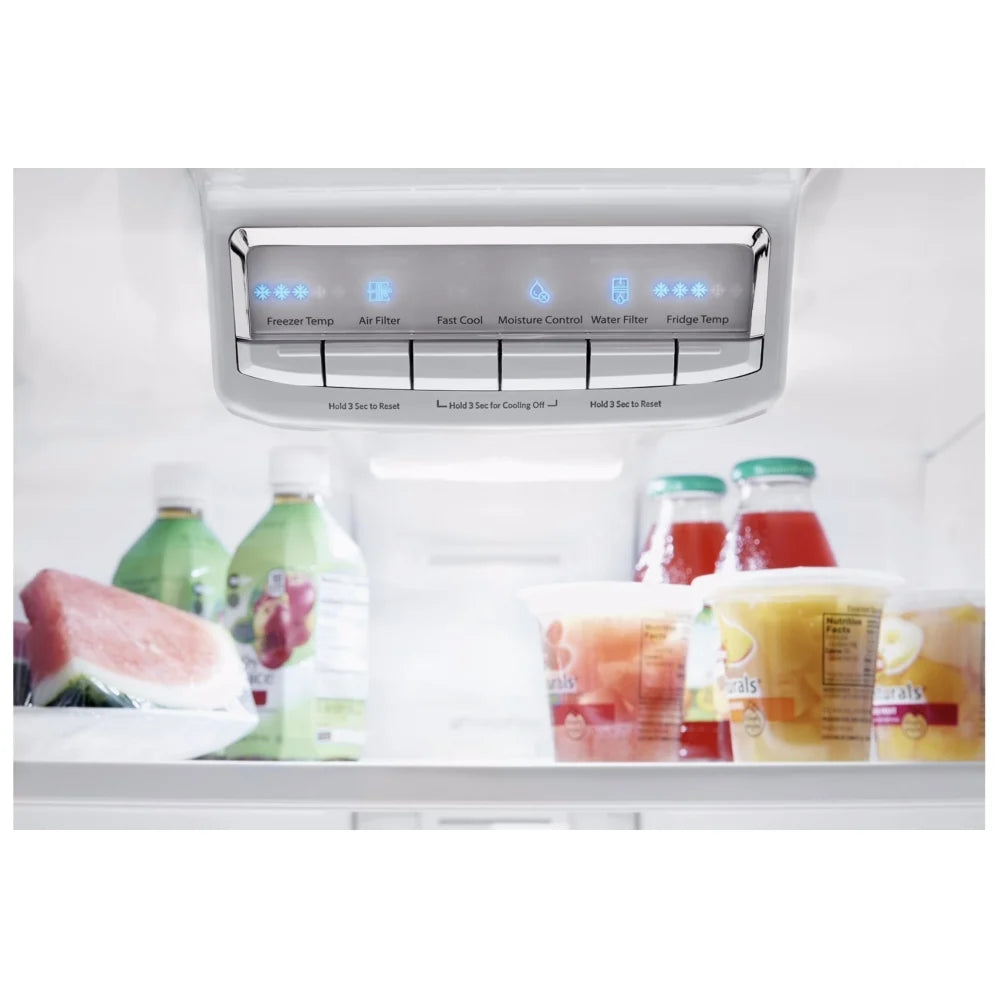 Whirlpool 30-Inch French Door Refrigerator – 19.5 cu. ft. with Electronic Touch Controls – Stainless Steel