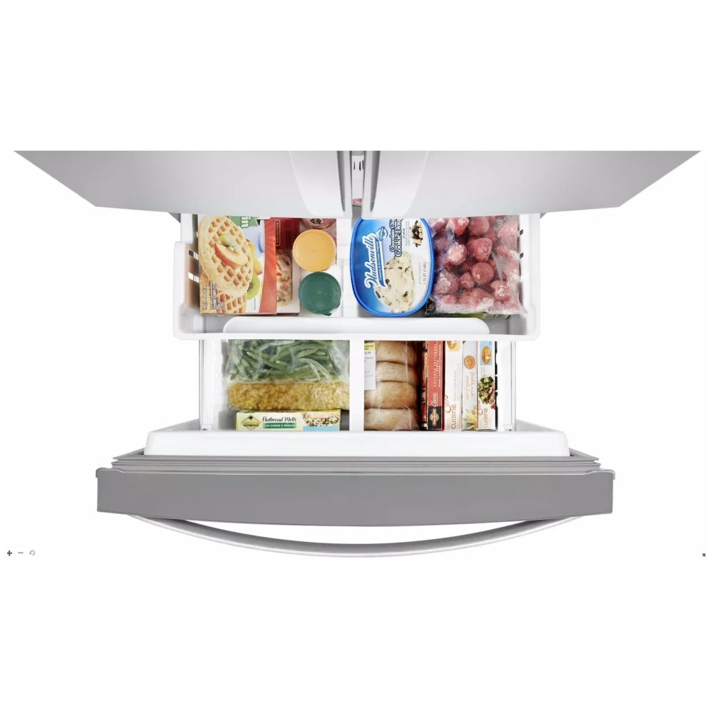 Whirlpool 30-Inch French Door Refrigerator – 19.5 cu. ft. with Electronic Touch Controls – Stainless Steel