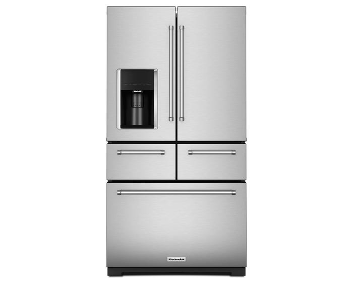 KitchenAid 25.8 Cu. Ft. 5 Door French Door Fridge With Exterior Dispenser