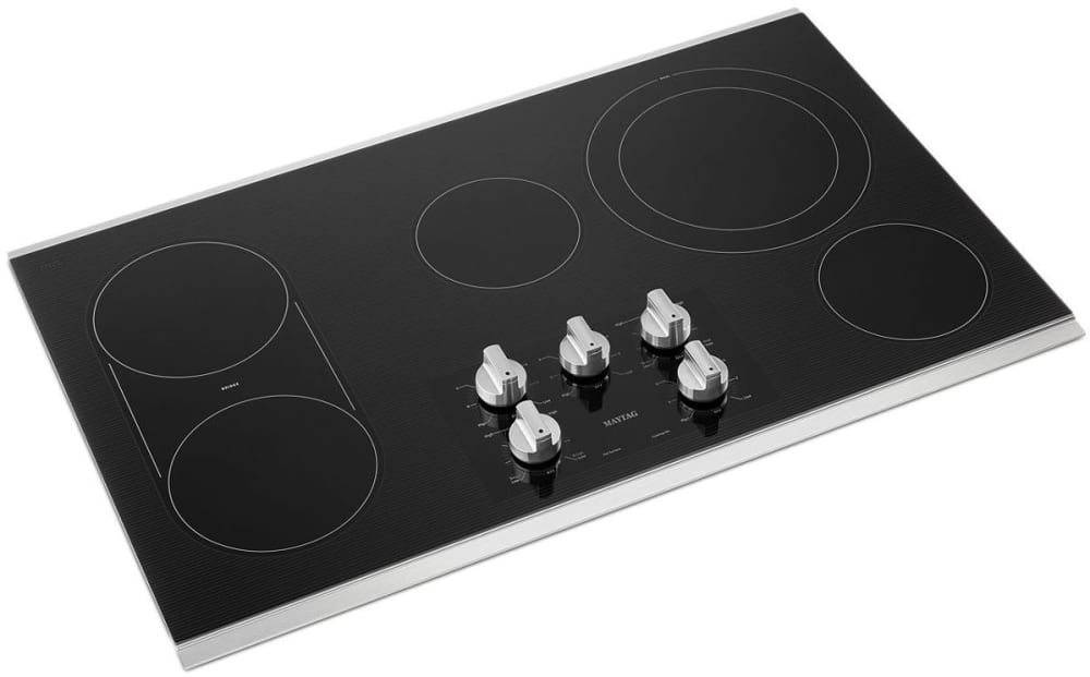 Maytag 36 Inch Electric Cooktop With Reversible Grill And Griddle MEC8836HS