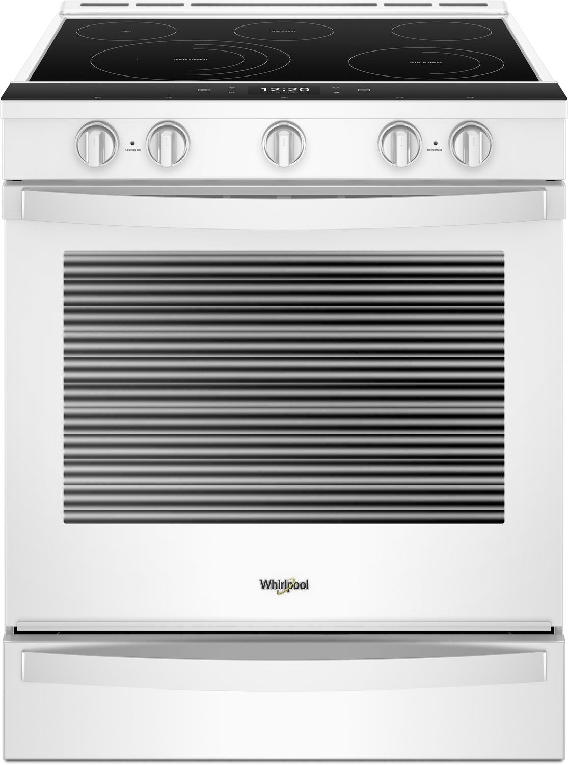 Whirlpool 30 Inch Front Control Slide In Range With True Convection