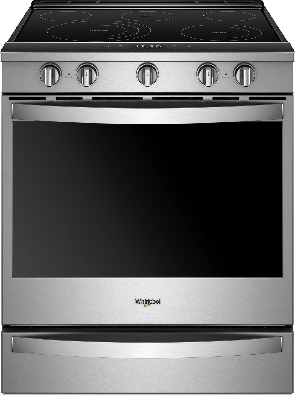 Whirlpool 30 Inch Front Control Slide In Range With True Convection