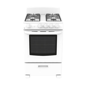 GE - 24" Freestanding Gas Range - JCGAS300DMWW