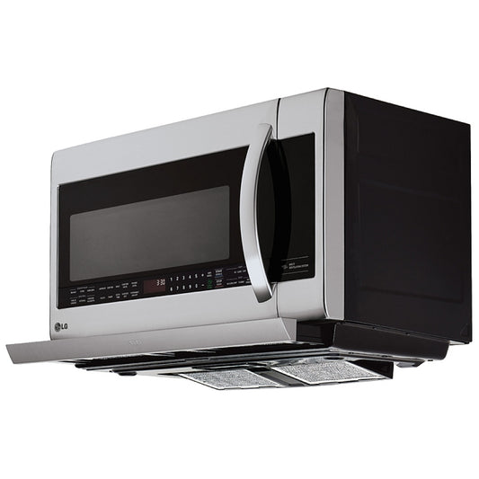 LG Over the Range Microwave, 2.2 cu. ft. Capacity, 400 CFM, 1000W Watts, LED, 30" LMV2257BD