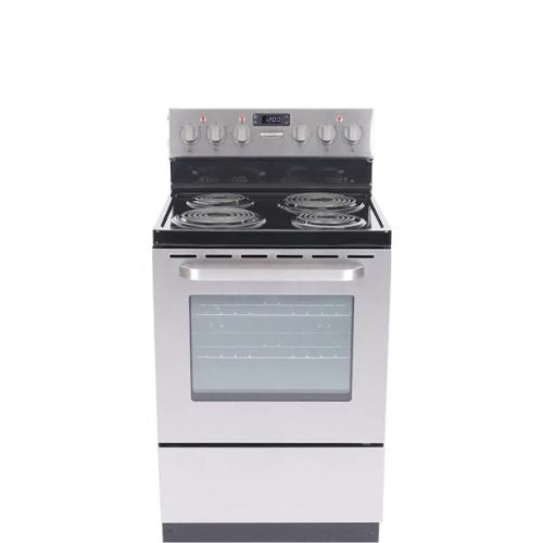 24" Coil Top Electric Freestanding Stainless Steel Range