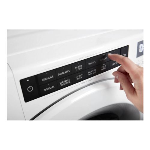 Whirlpool Front Load Closet Depth Stackable Washer Out Of Box WFW560CH The Appliance Advantage