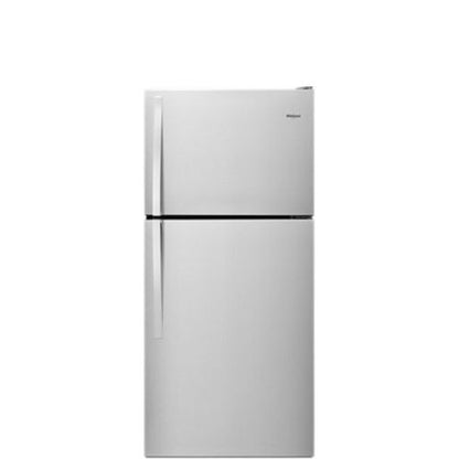 30" Top Mount Stainless Steel Refrigerator 18 Cu.ft.