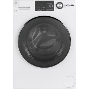 GE - 2.4Cu. Ft. Front Load Washer with Steam - GFW148SSMWW
