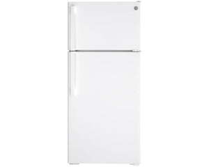 GE - 16.6 Cu. Ft. Top-Freezer Refrigerator - GTE17DTNRWW