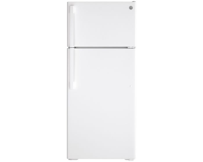 GE - 17.5 Cu. Ft. Top-Freezer Refrigerator - GTE18DTNRWW