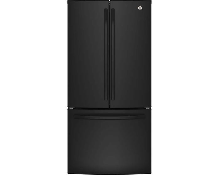 GE - 18.6 Cu. Ft. Counter-Depth Bottom Mount French Door Refrigerator - GWE19J