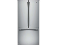 Load image into Gallery viewer, GE - 18.6 Cu. Ft. Counter-Depth Bottom Mount French Door Refrigerator - GWE19J
