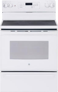 GE 30 Inch Self-Cleaning Free Standing Electric Range With Convection - JCB830SK