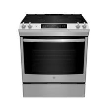 Load image into Gallery viewer, GE - 30&quot; Electric Slide-In Fan Convection Range - JCS830SMSS
