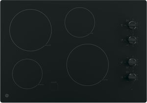 GE - 30 Inch Electric Smoothtop Cooktop Black - JP3030DJBB