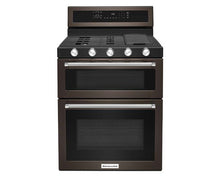 Load image into Gallery viewer, KitchenAid - 30-Inch 5 Burner Gas Double Oven Convection Range - KFGD500
