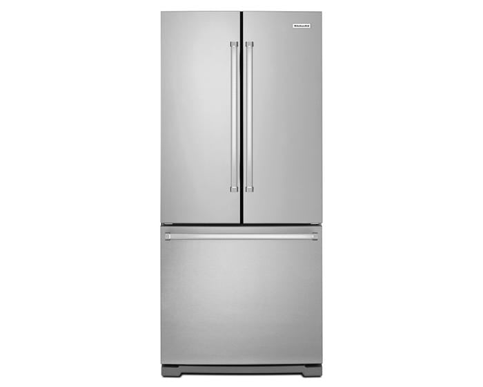 KitchenAid 30-Inch Width Standard Depth French Door Refrigerator with Interior Dispense - KRFF300