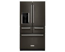 Load image into Gallery viewer, KitchenAid - 25.8 Cu. Ft. 5 Door French Door Fridge With Exterior Dispenser - KRMF706
