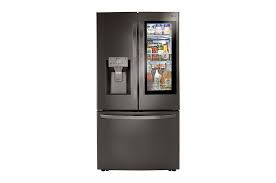 LG - 36” French Door Refrigerator With Insta-View Door - Black Stainless - LRFVS3006D