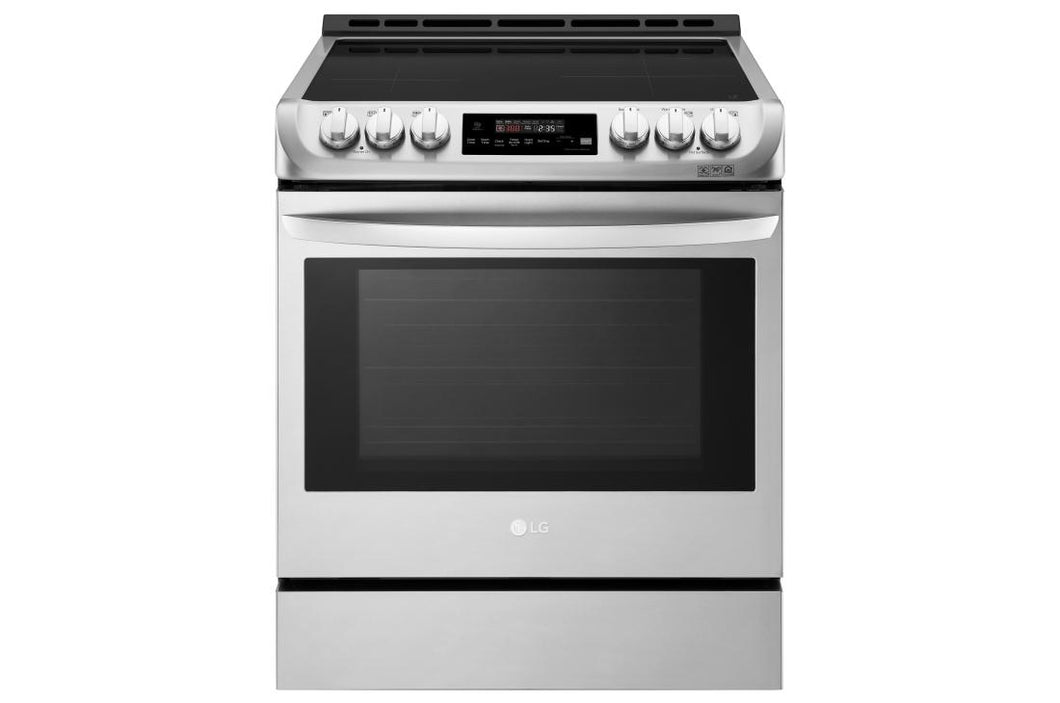 LG - 6.3 Cu.Ft Slide-In Induction Cooktop Pro Bake Convection Range - LSE4616ST