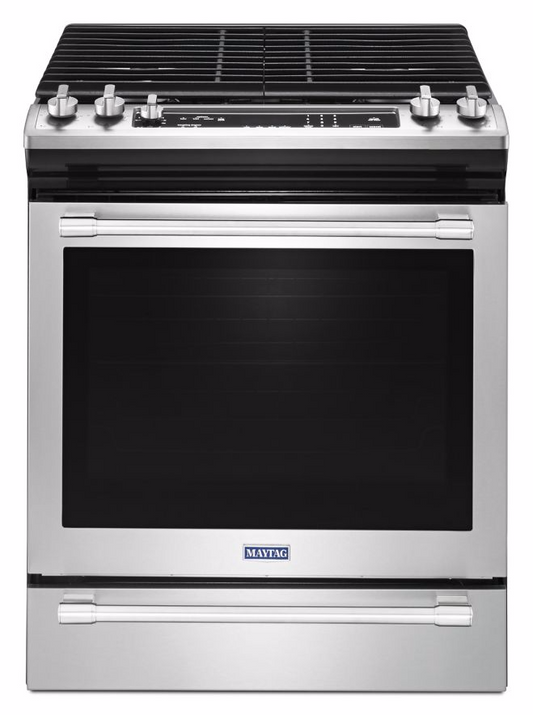 30 Inch Slide-in 5-burner Gas Range With True Convection