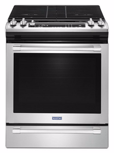 Maytag - 30 Inch Slide-In 5-Burner Gas Range With True Convection - MGS8800FZ