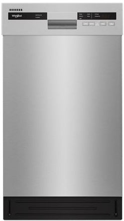 Whirlpool - Small-Space Compact Dishwasher with Stainless Steel Tub - WDF518