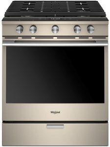 Whirlpool - 5.8 cu. ft. Smart Front Control Gas Range with EZ-2-Lift™ Hinged Cast-Iron Grates - WEGA25H0