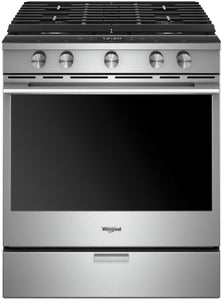 Whirlpool - 5.8 cu. ft. Smart Front Control Gas Range with EZ-2-Lift™ Hinged Cast-Iron Grates - WEGA25H0