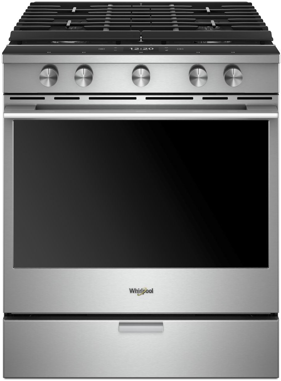 Whirlpool - 5.8 cu. ft. Smart Front Control Gas Range with EZ-2-Lift™ Hinged Cast-Iron Grates - WEGA25H0
