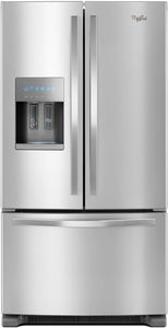 Whirlpool - 25 Cu. Ft. French Door Fridge With Exterior Dispenser - WRF555
