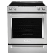Load image into Gallery viewer, KitchenAid - 30-Inch 5-Element Electric Convection Slide-In Range with Baking Drawer - YKSEB900
