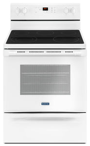 Maytag - 30 Inch Wide Electric Range with Shatter-Resistant Cooktop - YMER6600