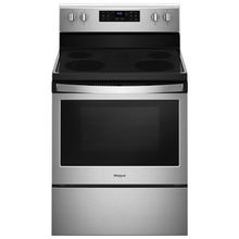 Load image into Gallery viewer, Whirlpool 5.3 cu. ft. guided Electric Freestanding Range with True Convection Cooking - YWFE521
