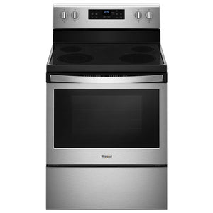 Whirlpool 5.3 cu. ft. guided Electric Freestanding Range with True Convection Cooking - YWFE521