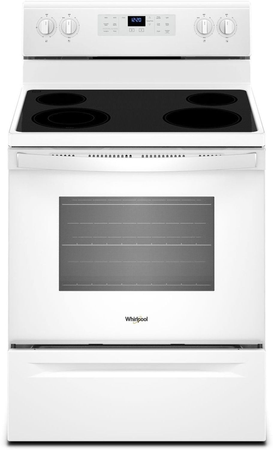 Whirlpool 5.3 cu. ft. guided Electric Freestanding Range with True Convection Cooking - YWFE521