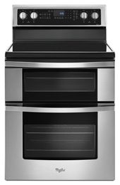 Whirlpool - 30 Inch Double Oven Electric Range With True Convection Cooking - YWGE745C0FS